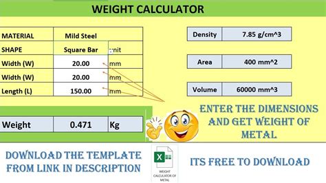 sheet weight calculator formula